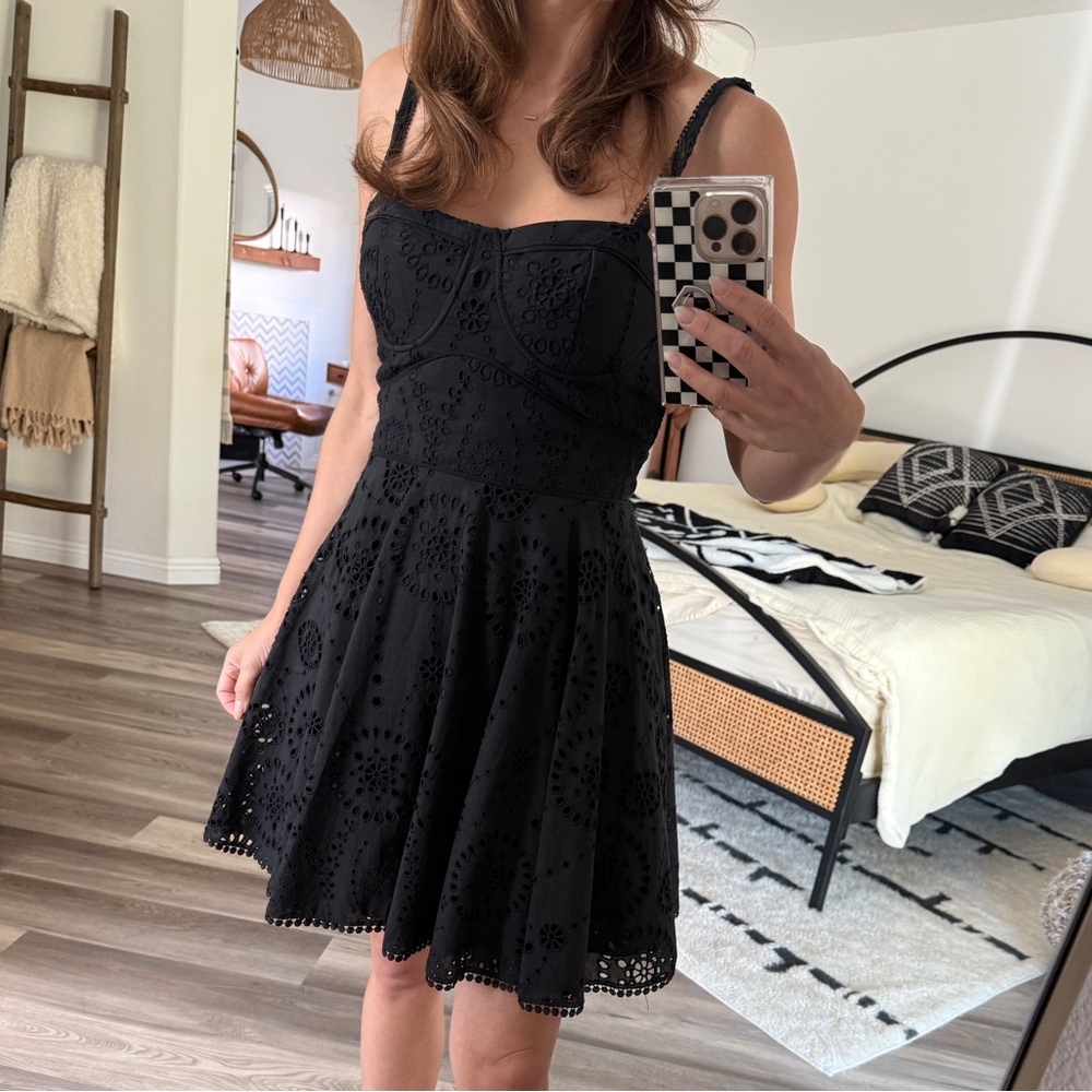NWOT Beautiful Embroidered Bustier Dress - Zara XS
